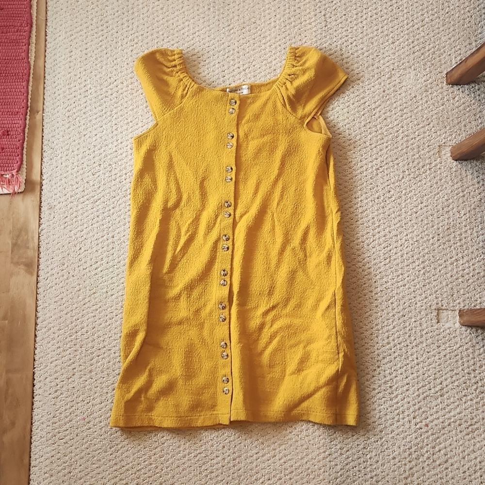 Madewell Cutesy Mustard Dress